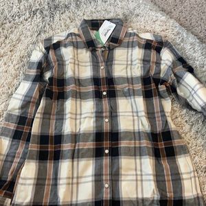 Brand new Eddie Bauer flannel button up
